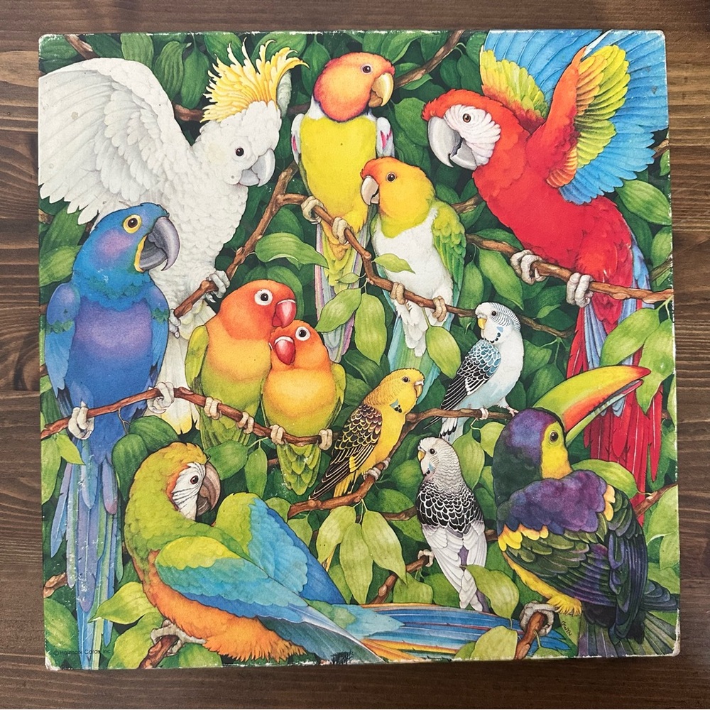 Vintage Jungle Birds Puzzle